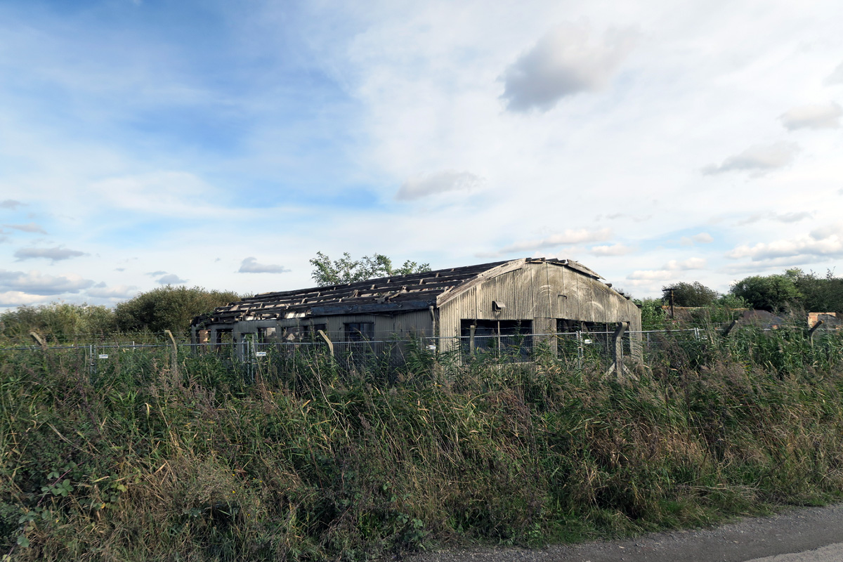 The Wells Firework Factory, disused & overgrown the Dartford Marshes